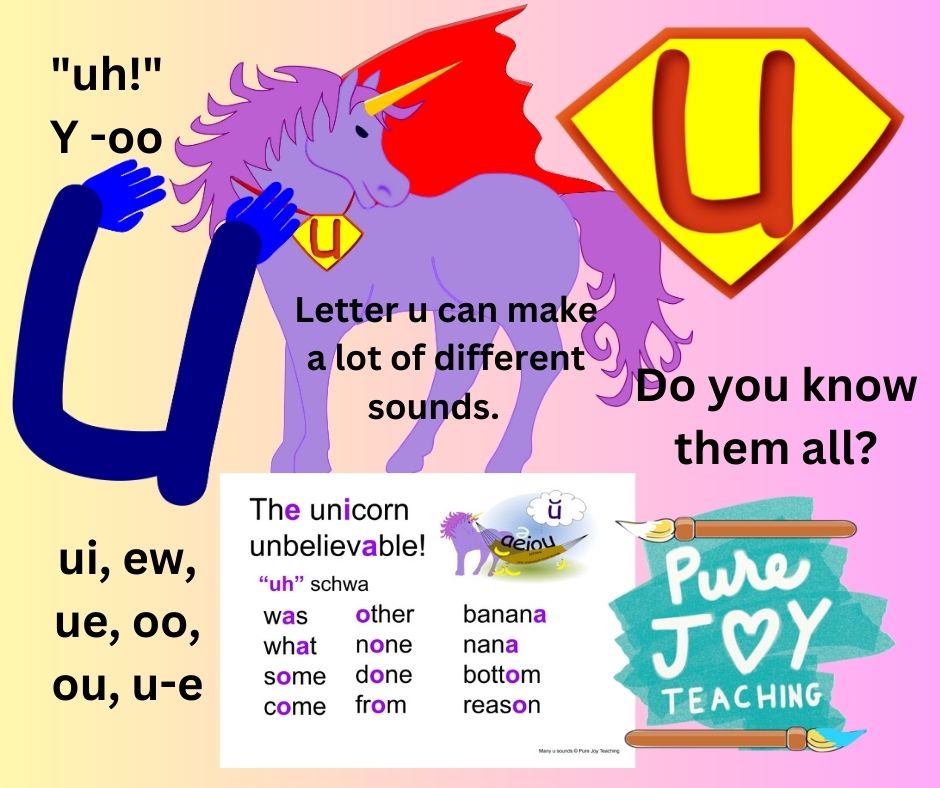 Many Sounds Of The Letter U Pure Joy Teaching